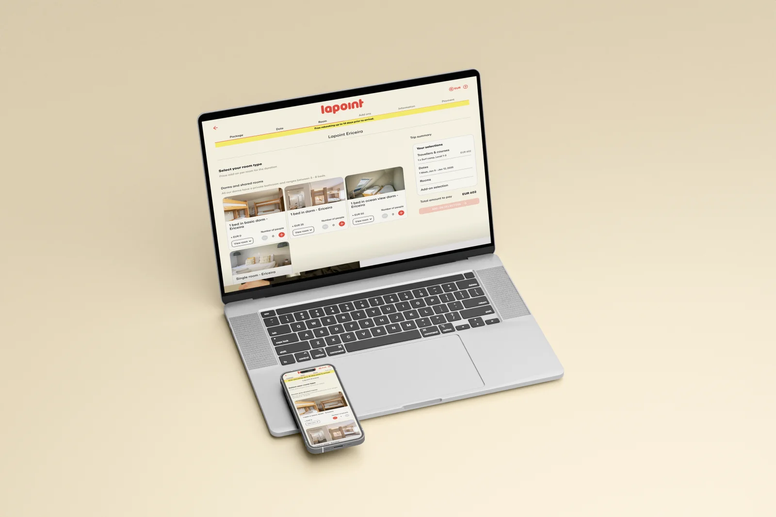Lapoint Surf Camps - UX designer & digital expert