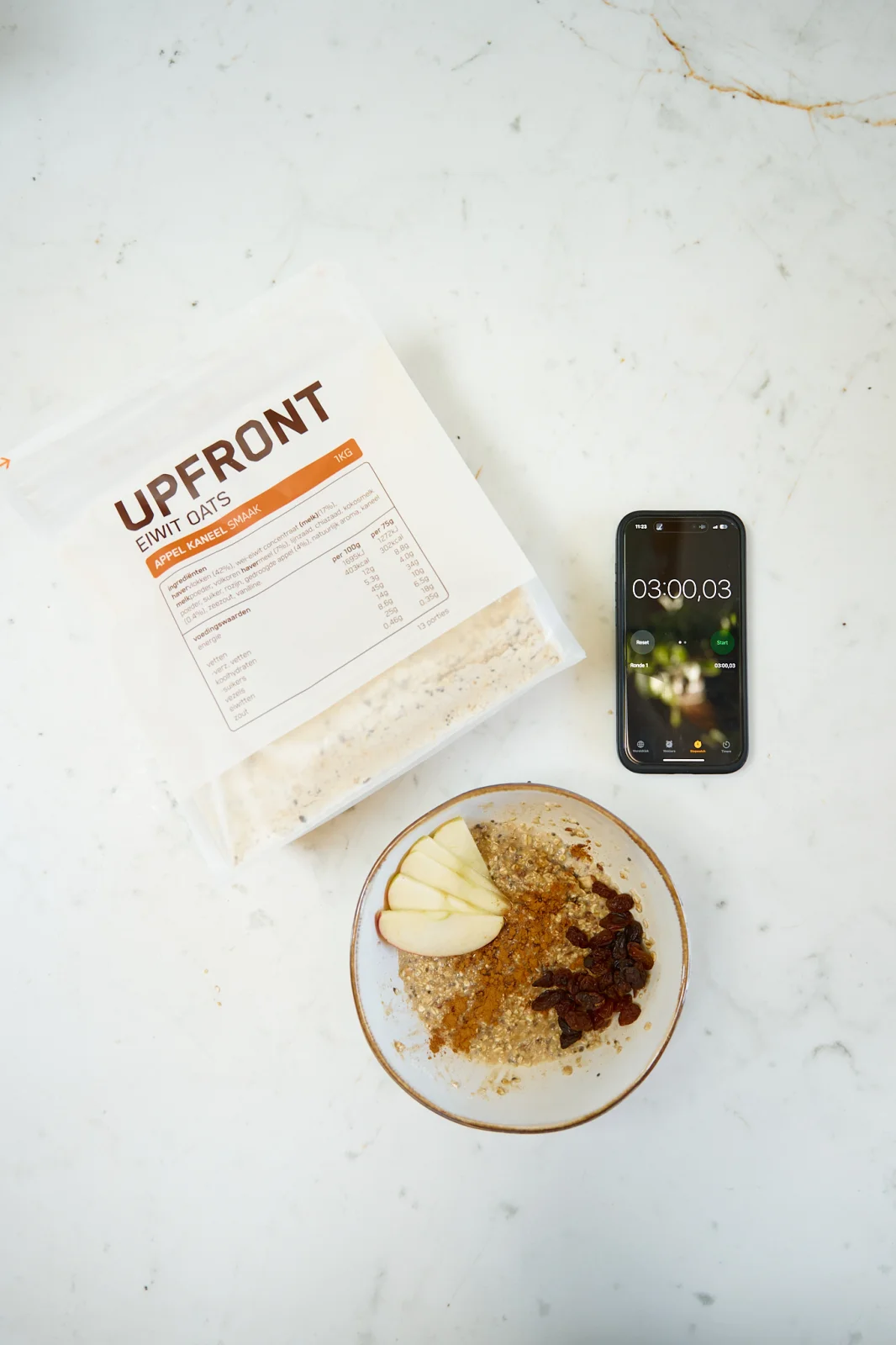 Upfront Eiwit Oats Appel Kaneel 