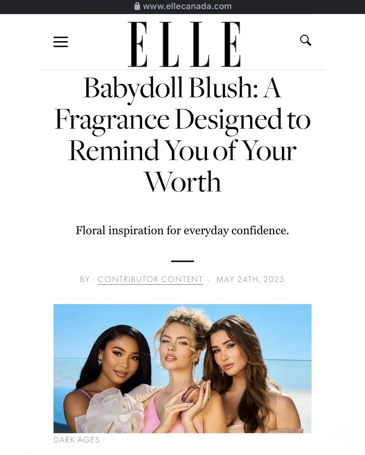 Elle Canada Feature