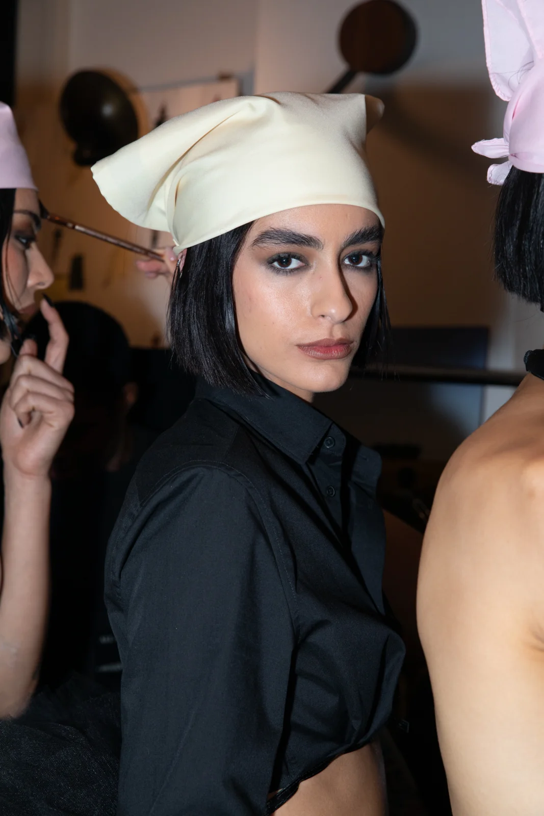 Model at Christian Cowan Show 