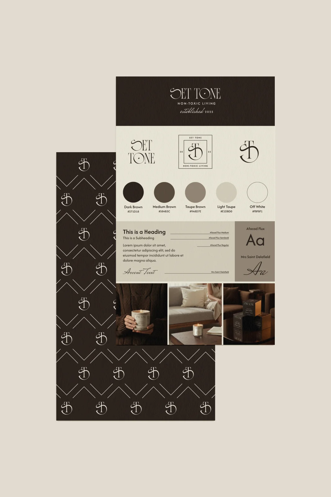 Set Tone | Sustainable Candle | Brand Identity | Packaging Design | Social Media Templates