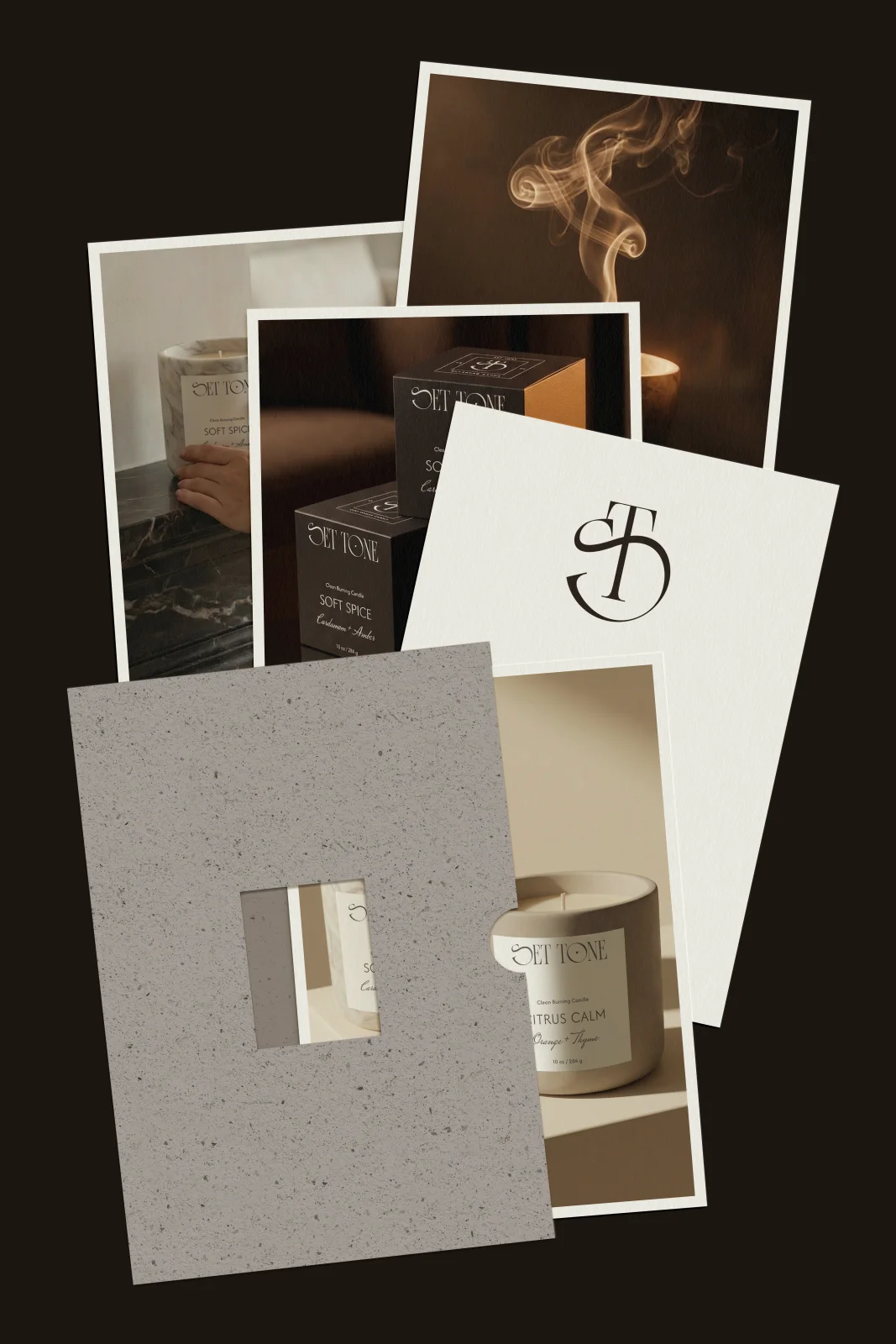 Set Tone | Sustainable Candle | Brand Identity | Packaging Design | Social Media Templates