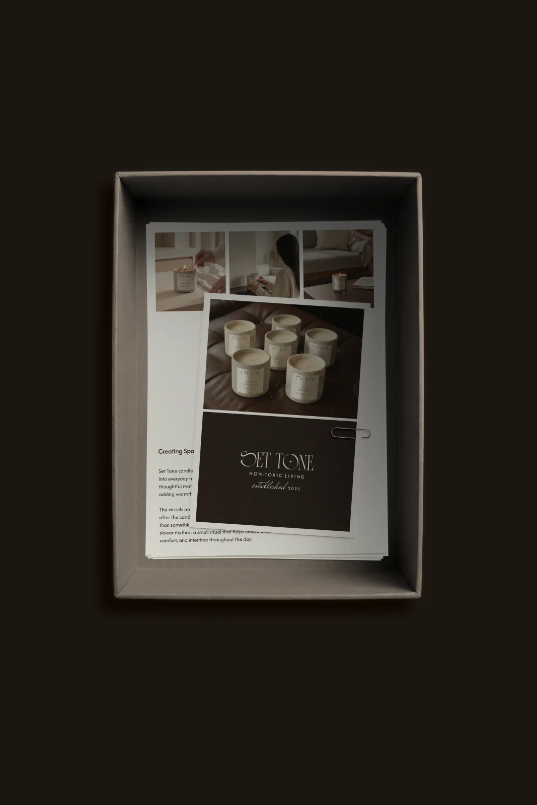 Set Tone | Sustainable Candle | Brand Identity | Packaging Design | Social Media Templates
