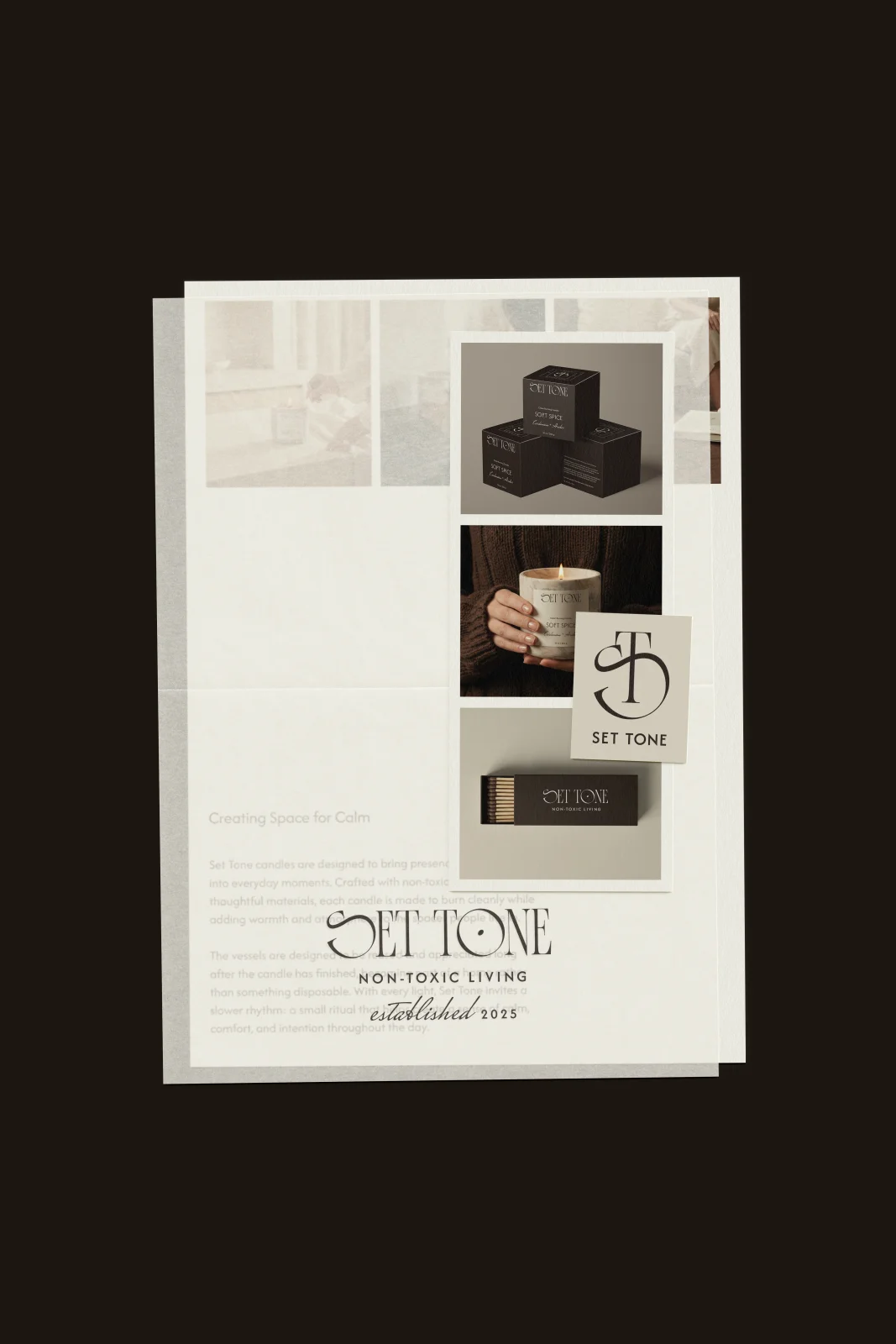 Set Tone | Sustainable Candle | Brand Identity | Packaging Design | Social Media Templates