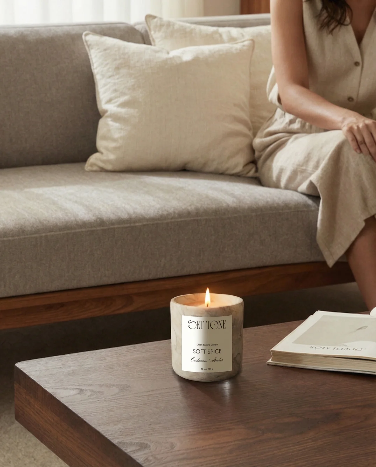 Set Tone | Sustainable Candle | Brand Identity | Packaging Design | Social Media Templates