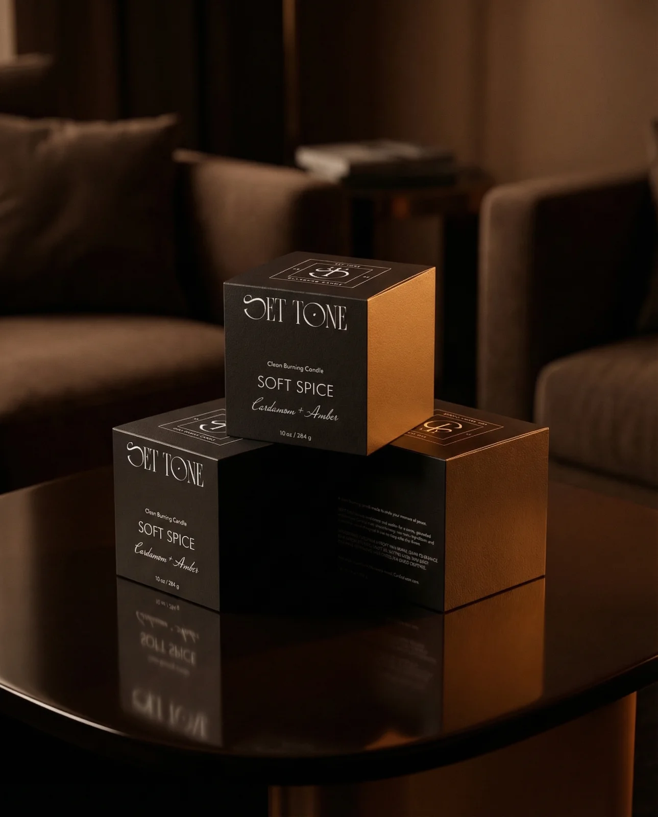 Set Tone | Sustainable Candle | Brand Identity | Packaging Design | Social Media Templates