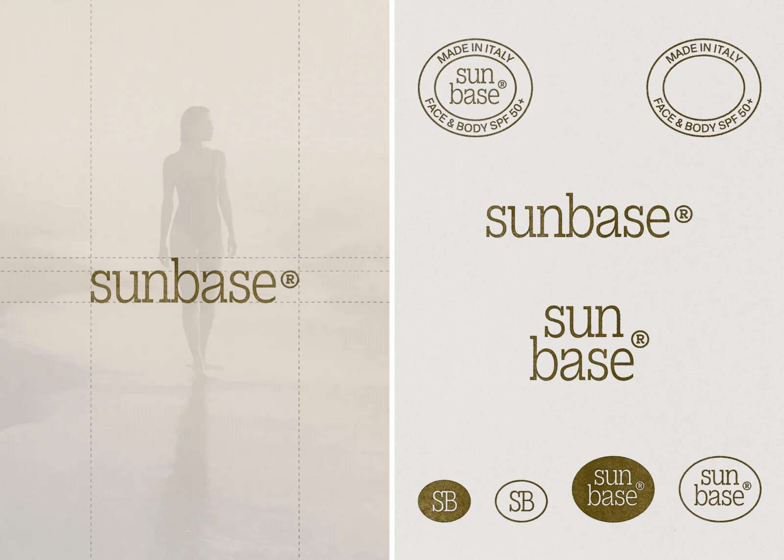 Sunbase | Minimalist Sunscreen | Brand Identity & Packaging Design