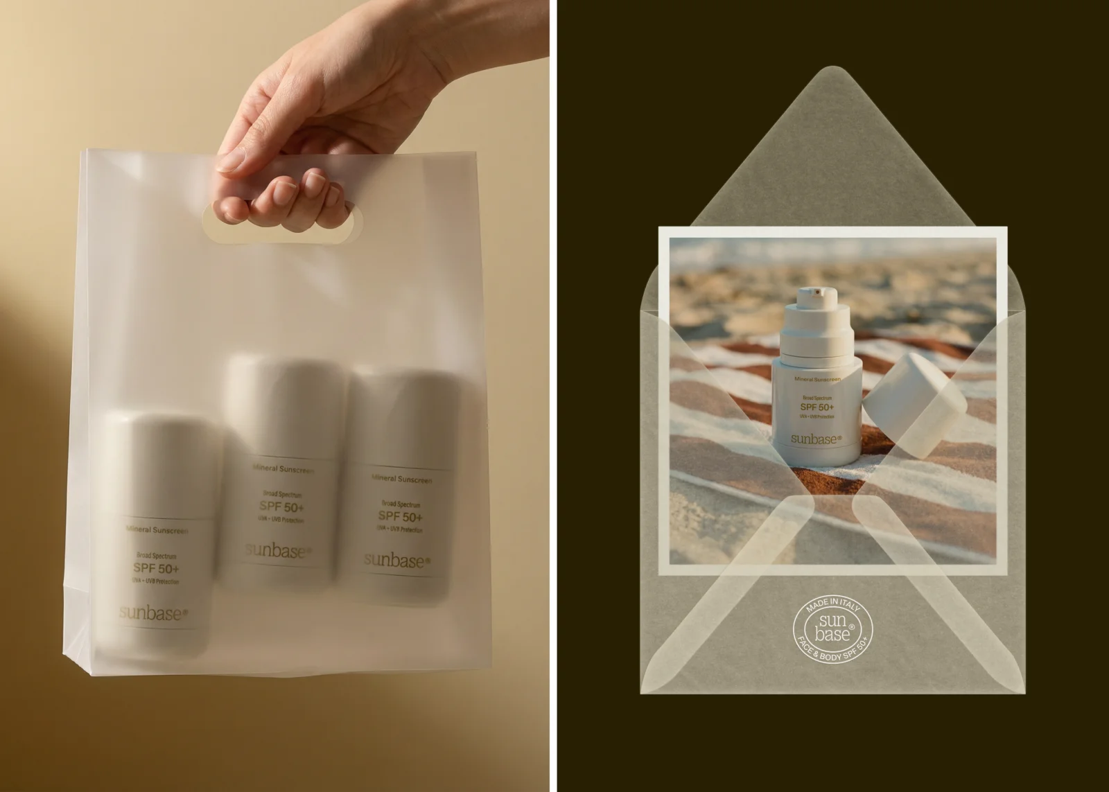 Sunbase | Minimalist Sunscreen | Brand Identity & Packaging Design