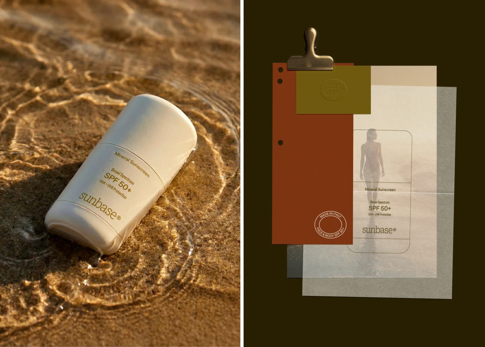 Sunbase | Minimalist Sunscreen | Brand Identity & Packaging Design