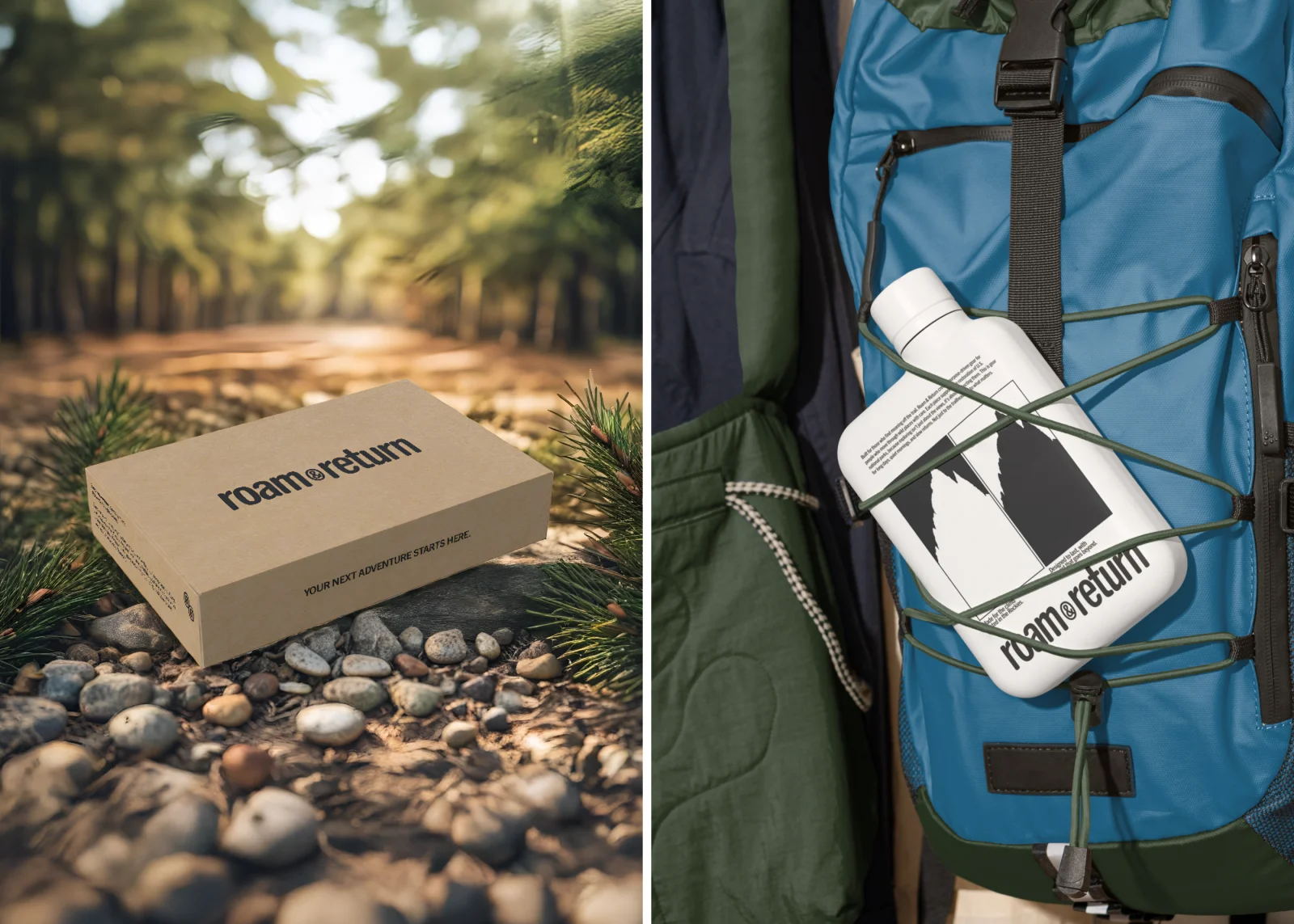 Roam & Return | Outdoor Apparel | Brand Identity & Product Label Design