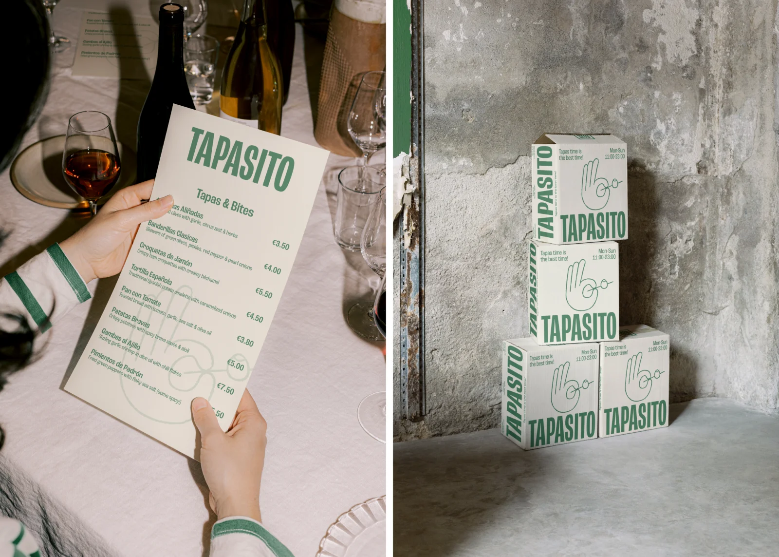 Tapasito | Tapas Bar | Brand Identity | Menu Design