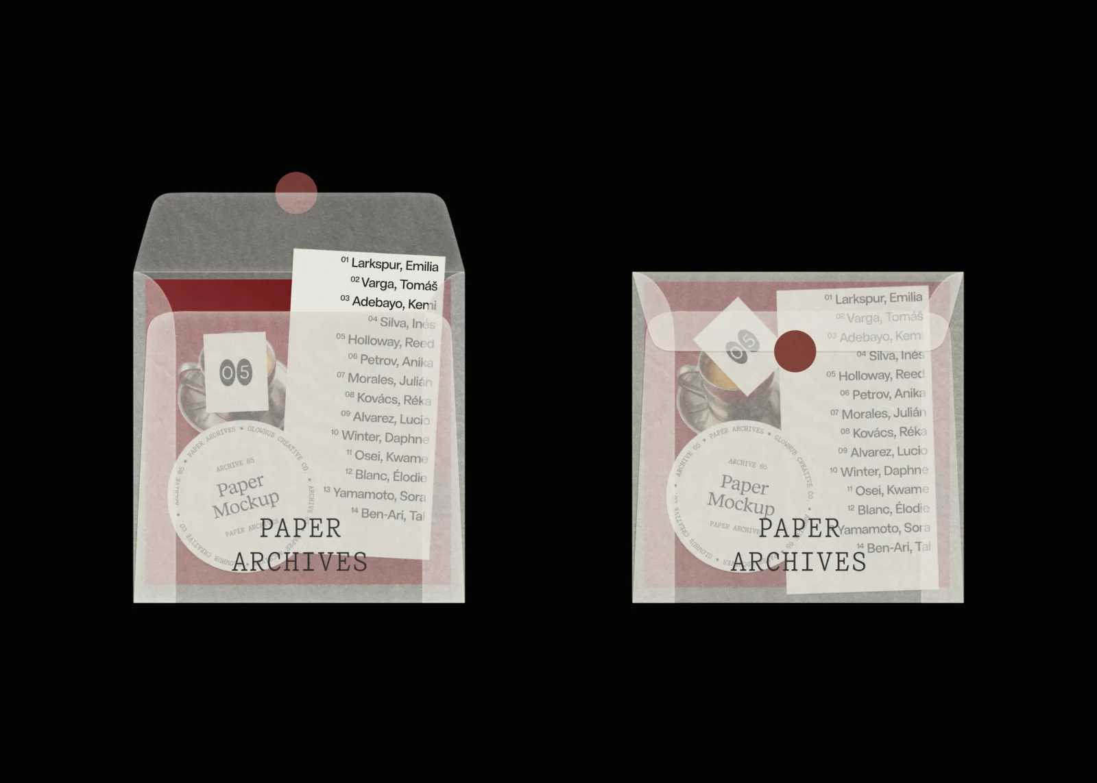 Paper Archives | Mockup Collection Design & Art Direction