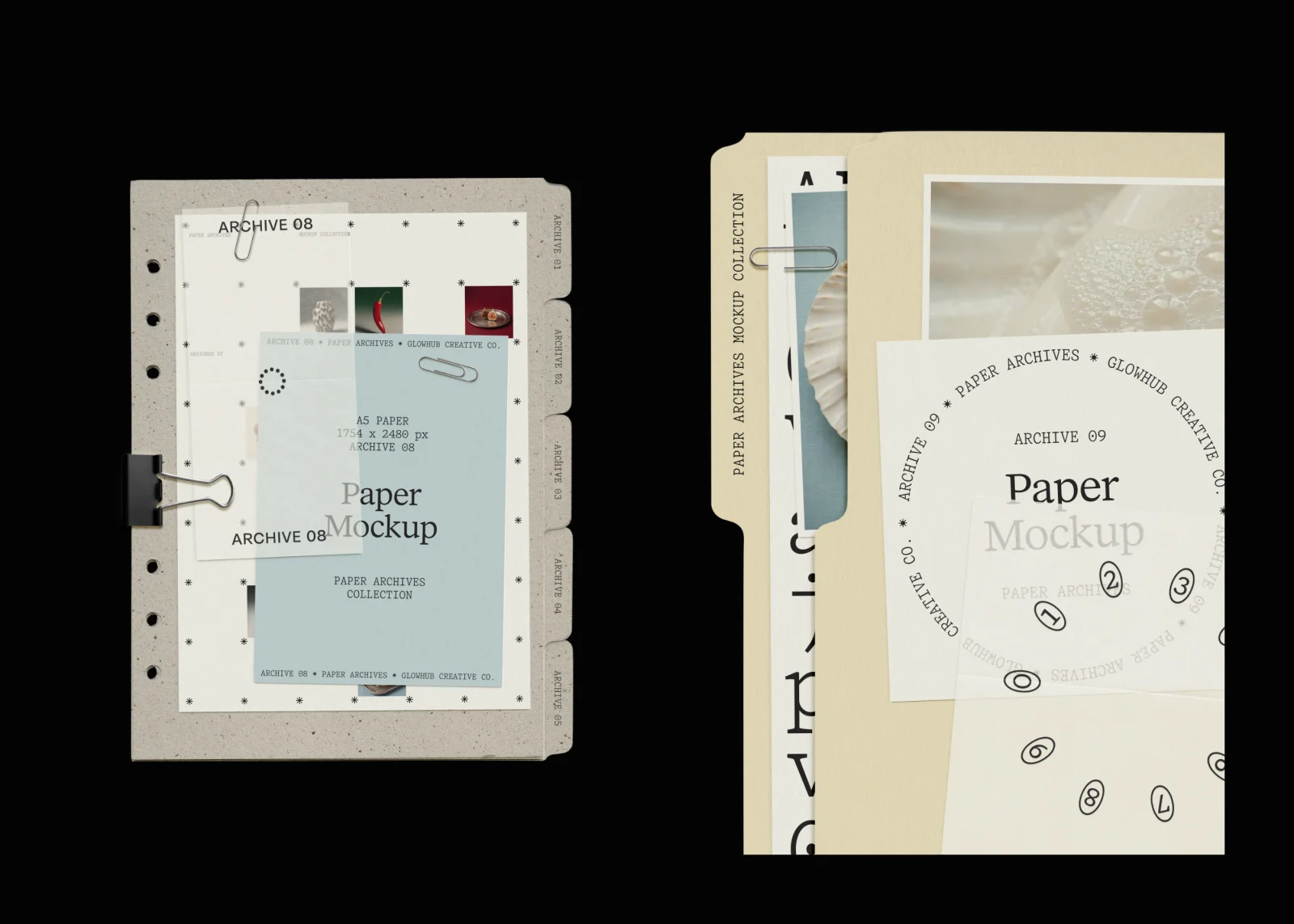 Paper Archives | Mockup Collection Design & Art Direction