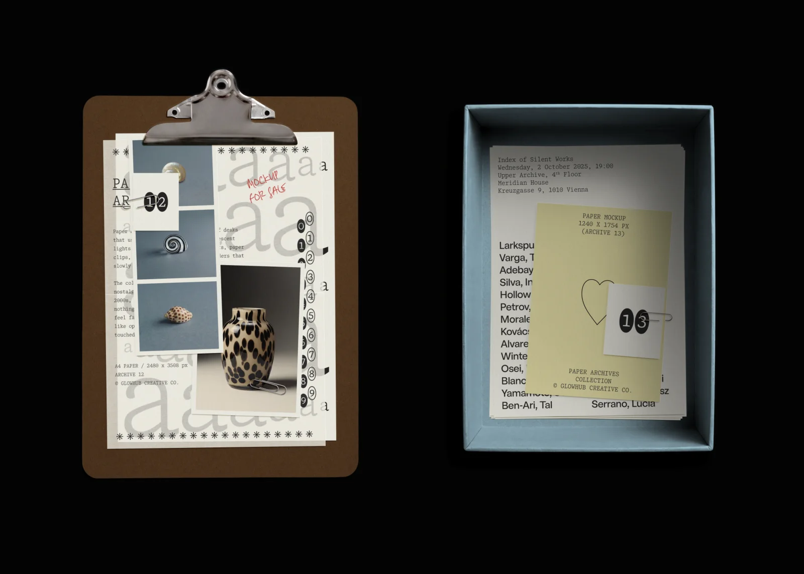 Paper Archives | Mockup Collection Design & Art Direction