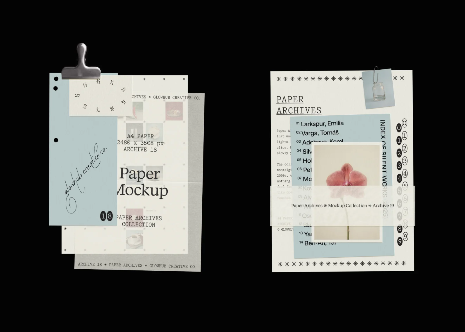 Paper Archives | Mockup Collection Design & Art Direction