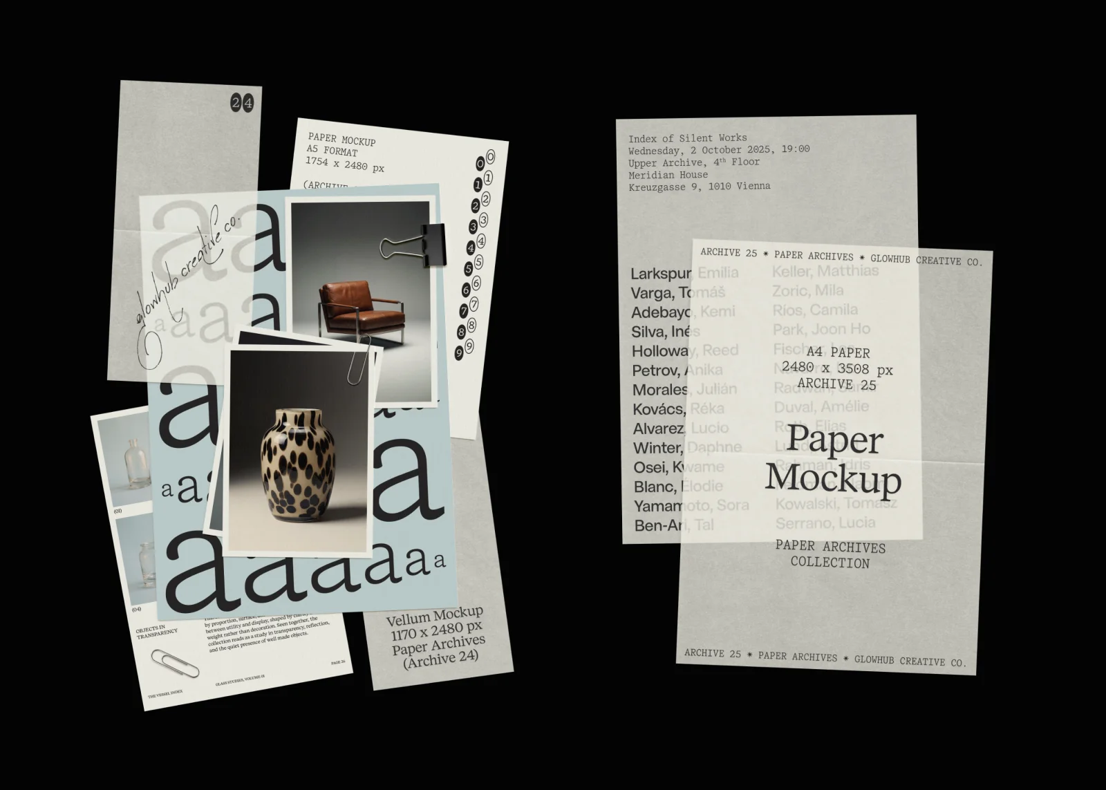 Paper Archives | Mockup Collection Design & Art Direction