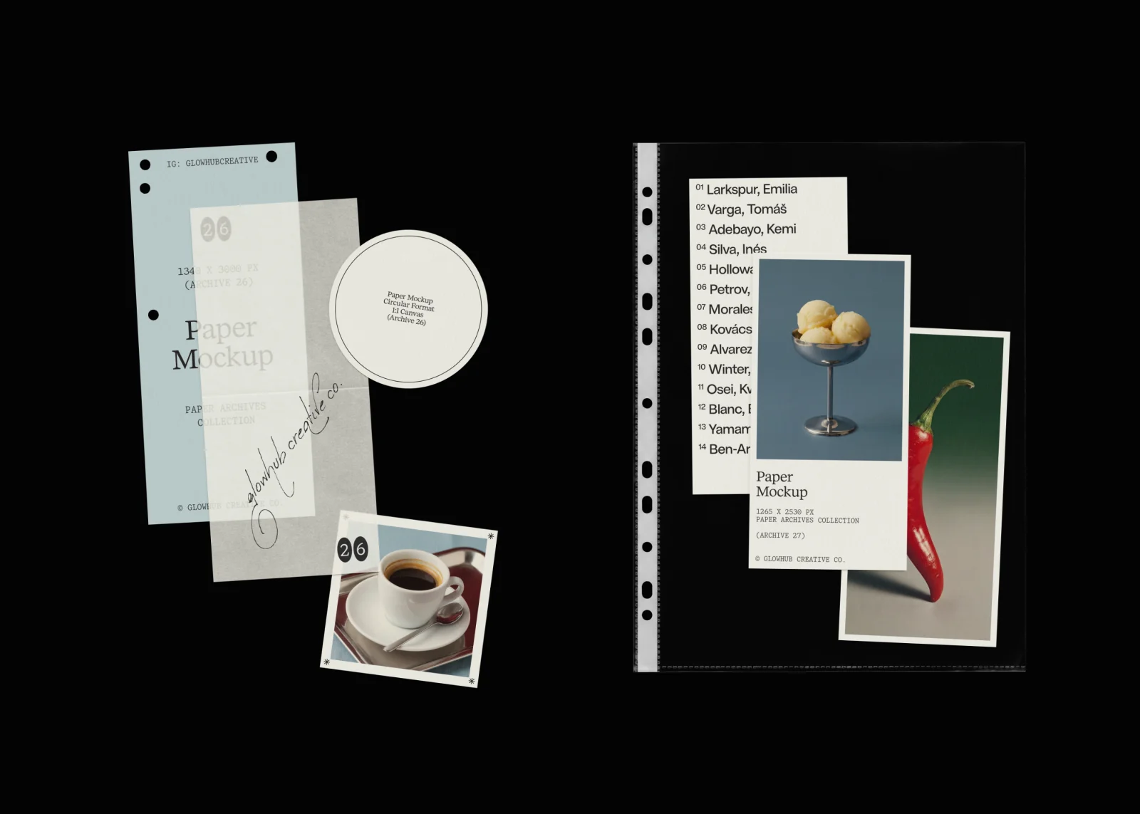 Paper Archives | Mockup Collection Design & Art Direction