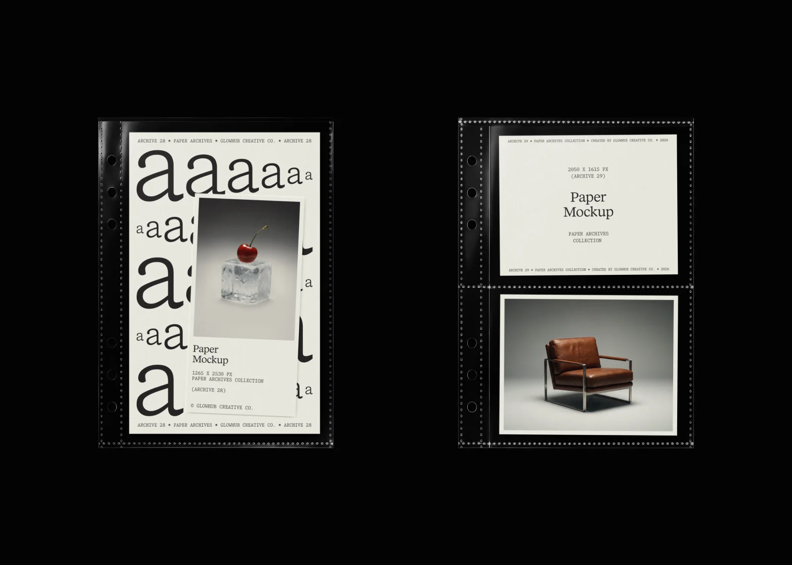 Paper Archives | Mockup Collection Design & Art Direction