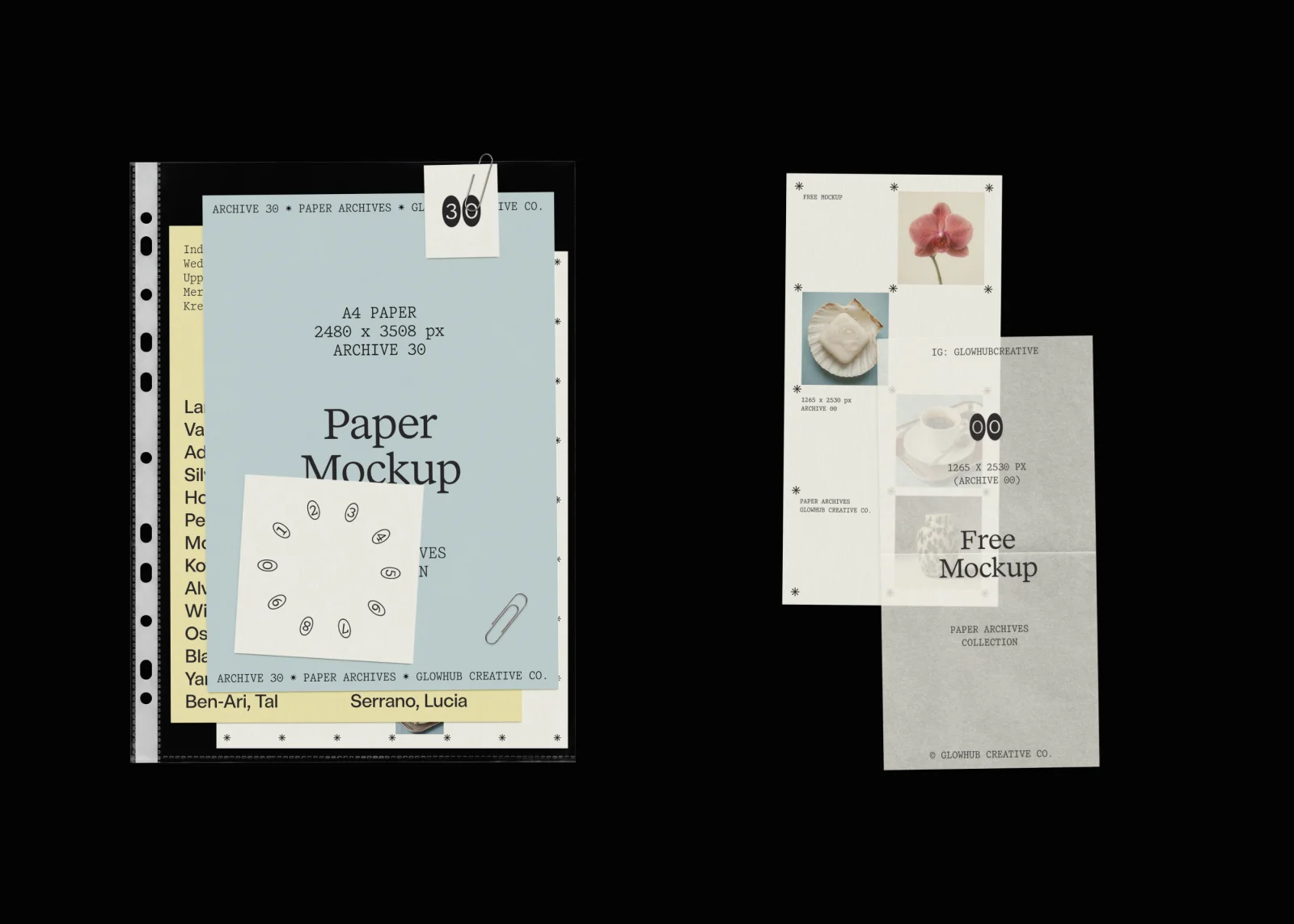 Paper Archives | Mockup Collection Design & Art Direction