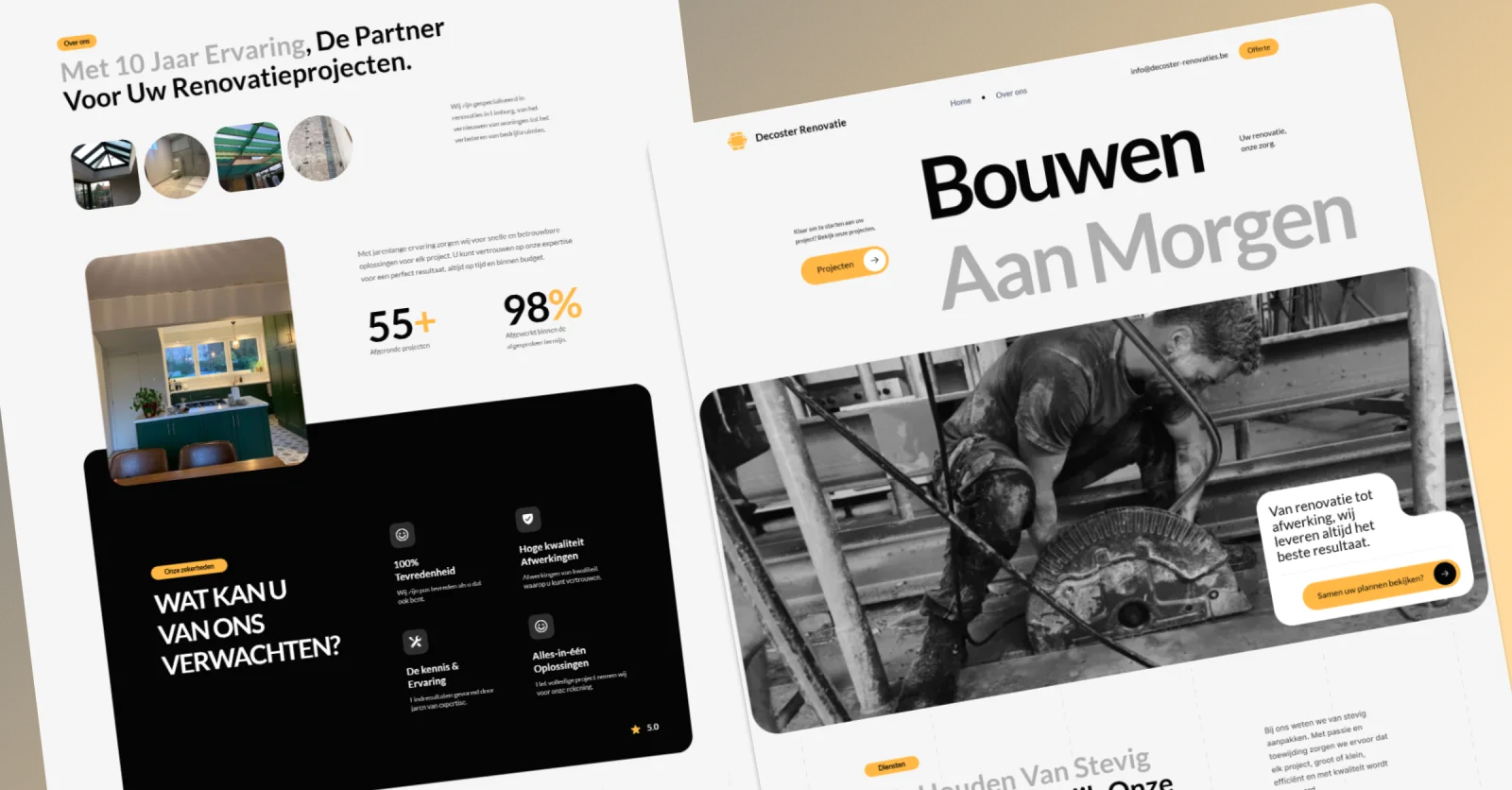 Decoster Renovatie — Belgian Renovation Company Website