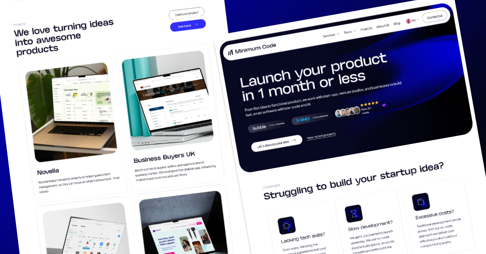 Minimum Code — No-Code App Development Agency