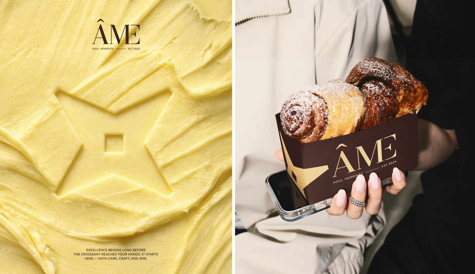 ÂME — Brand Identity for a Café-Bakery in Cannes