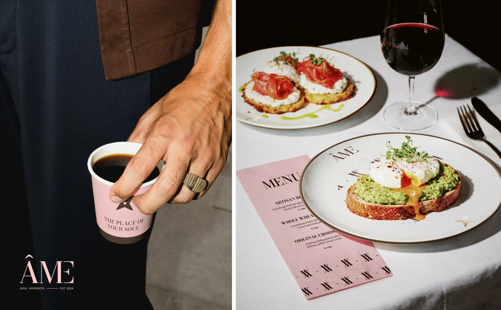 ÂME — Brand Identity for a Café-Bakery in Cannes