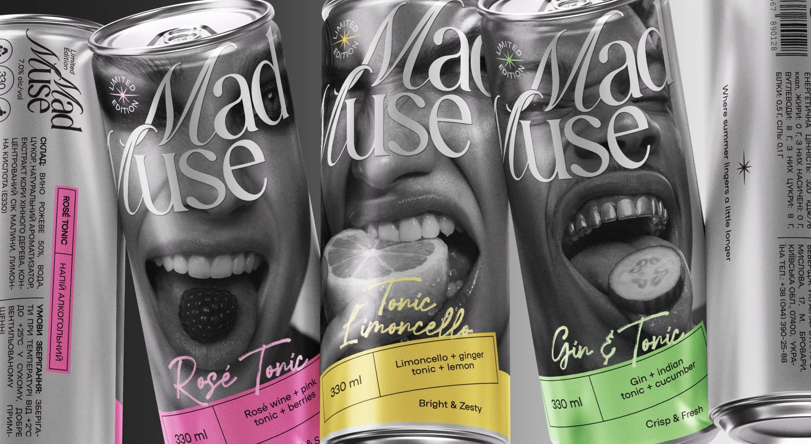 Mad Muse — Tonic & RTD Cocktail Branding