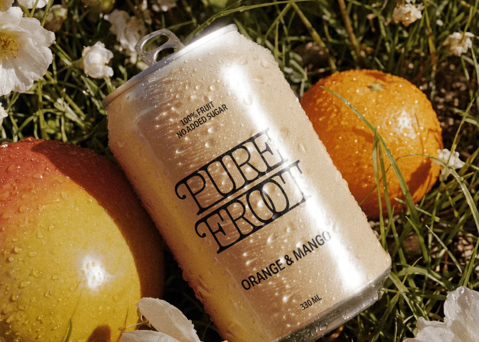 Pure Froot | Organic Juice Brand Identity | Can Design