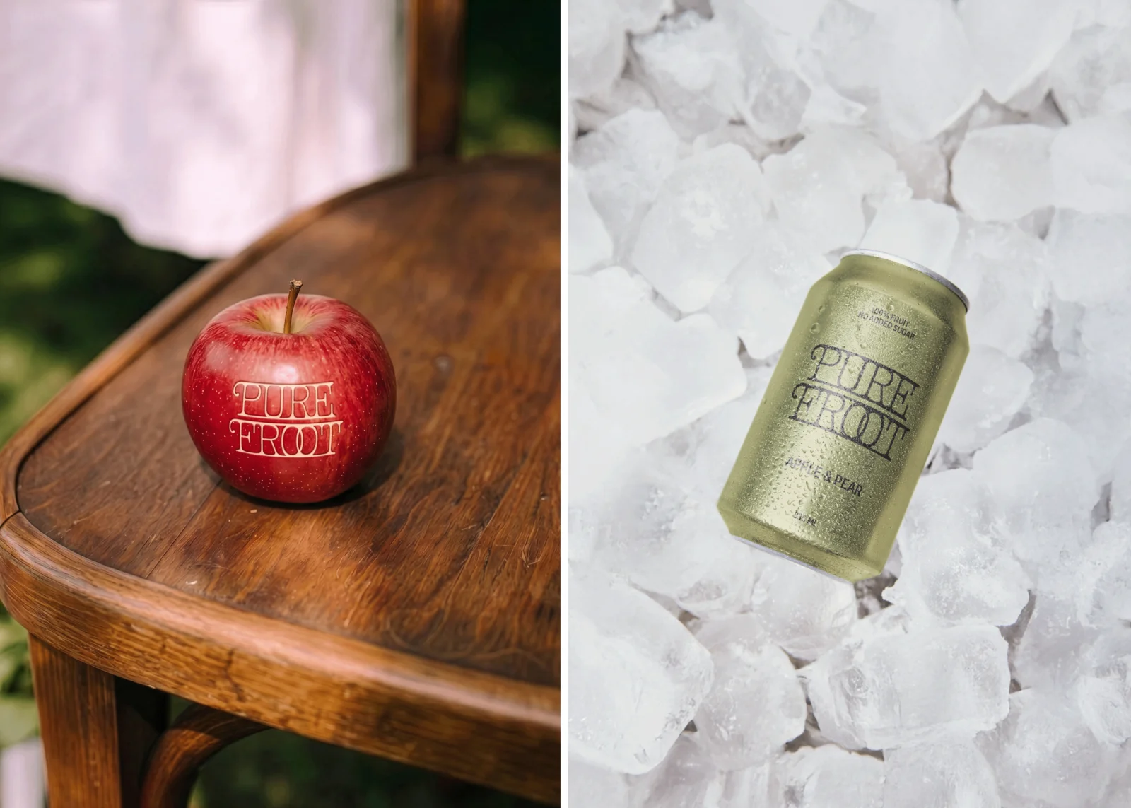Pure Froot | Organic Juice Brand Identity | Can Design