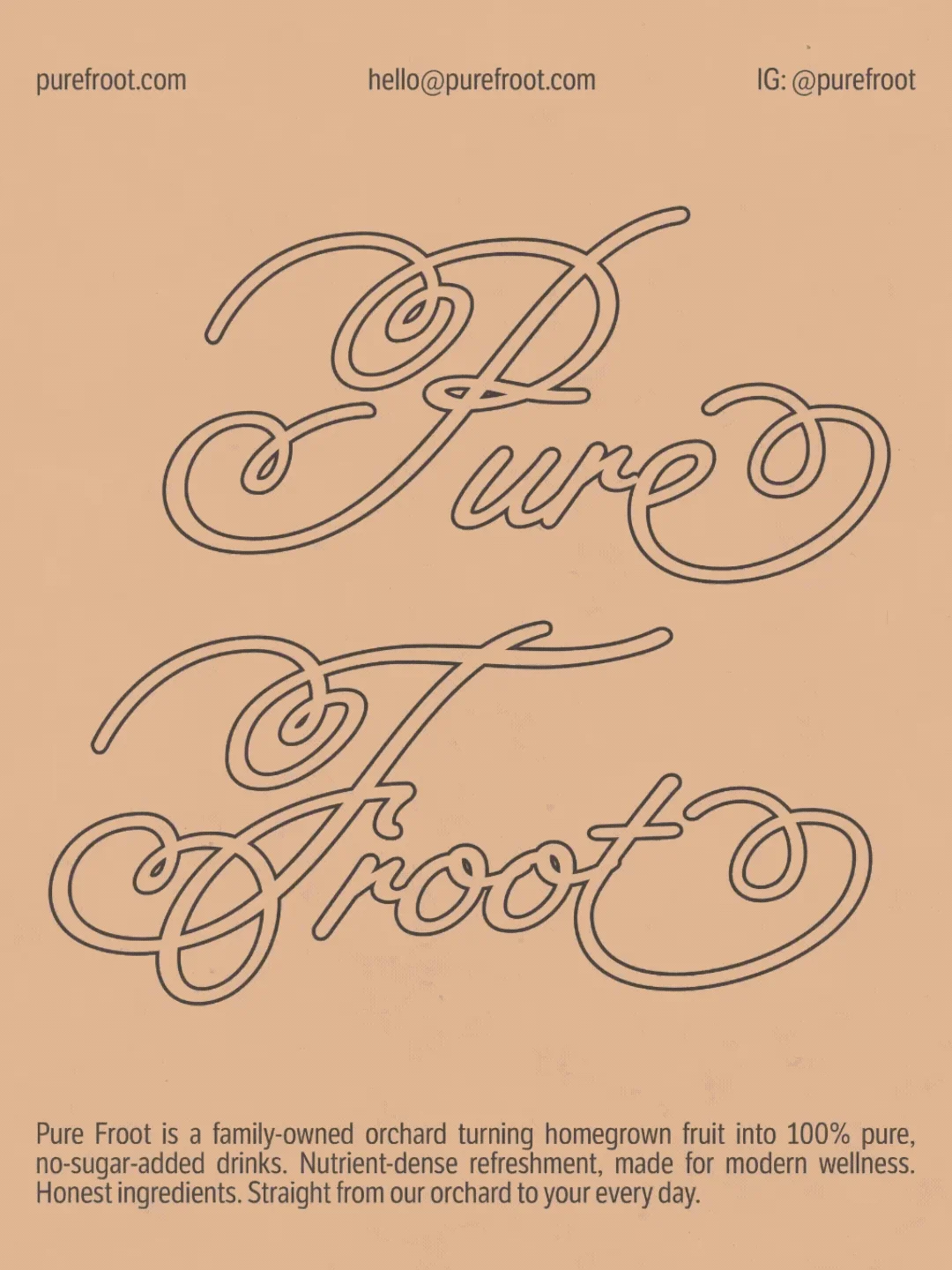 Pure Froot | Organic Juice Brand Identity | Can Design